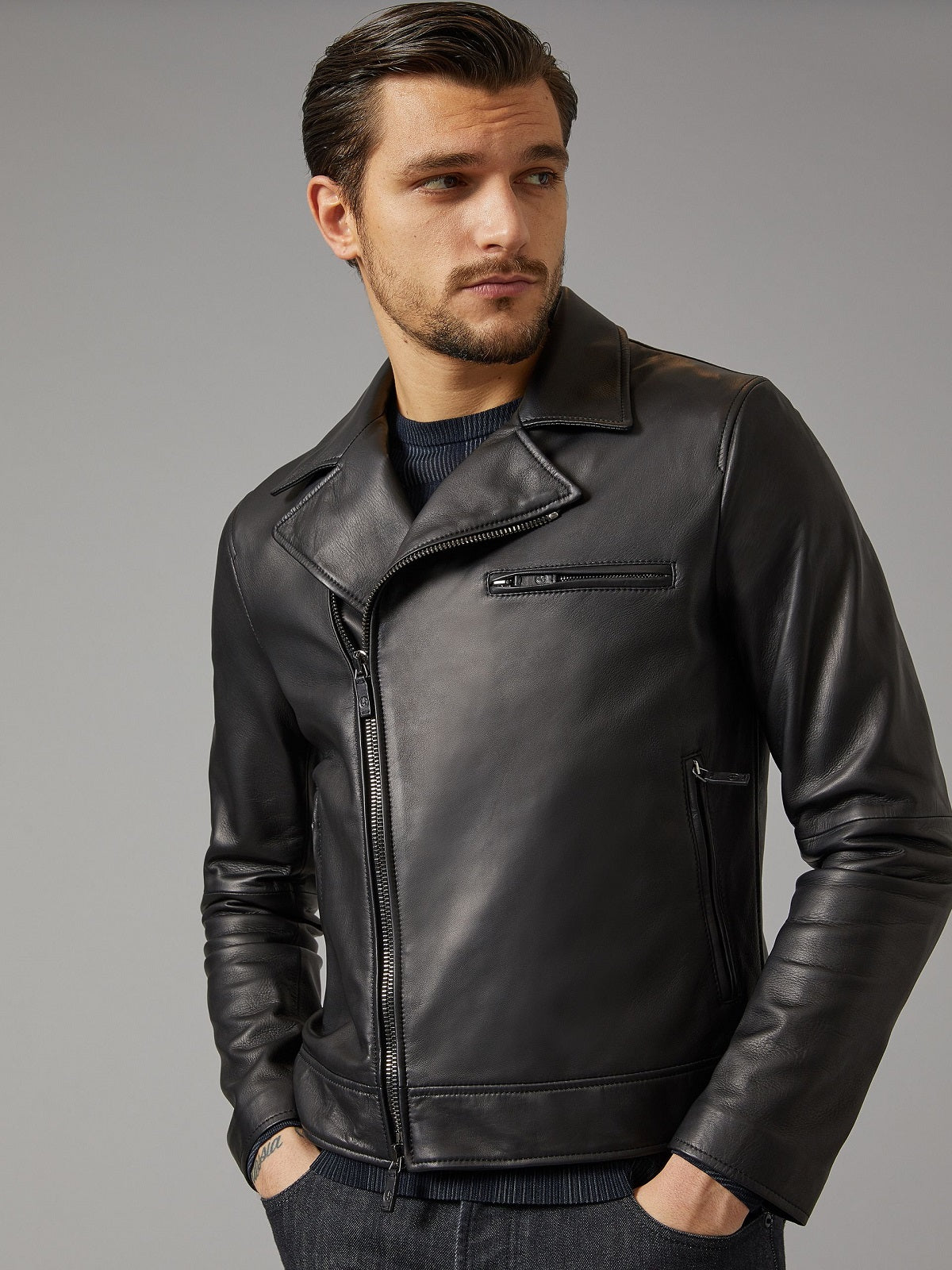 Men Mate Black Leather Jacket – Jerkinjackets – Jerkin Jackets